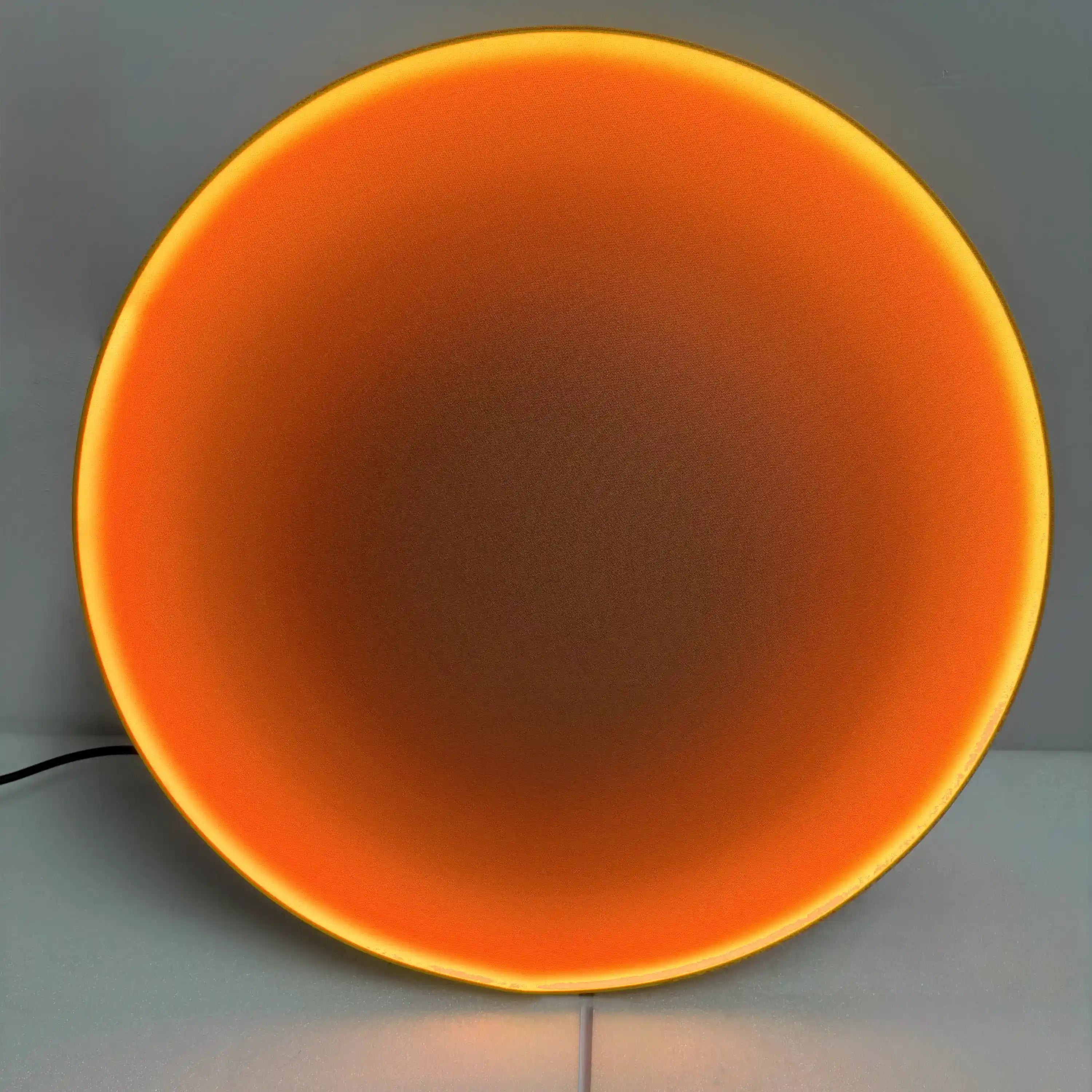 Silent Burn: Ember Orange Wall Art Interior Moderna