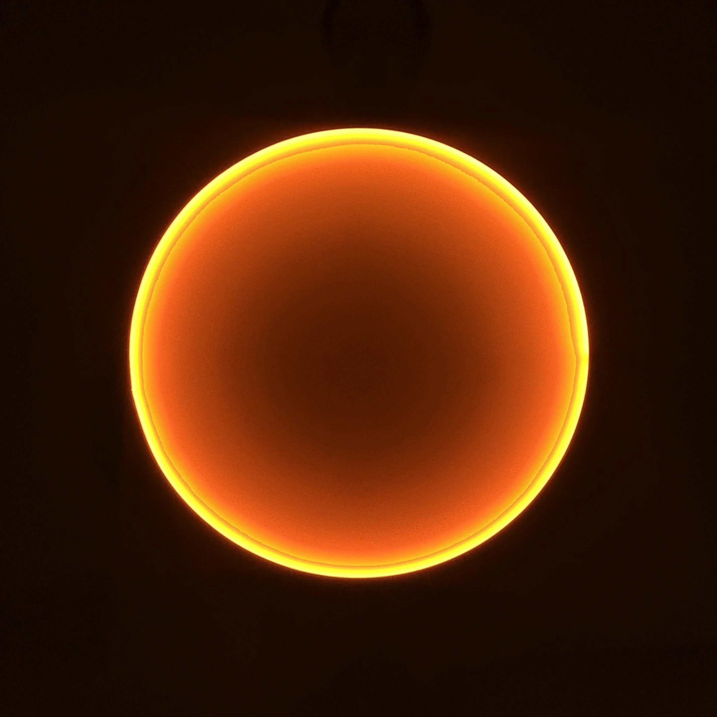 Silent Burn: Ember Orange Wall Art Interior Moderna