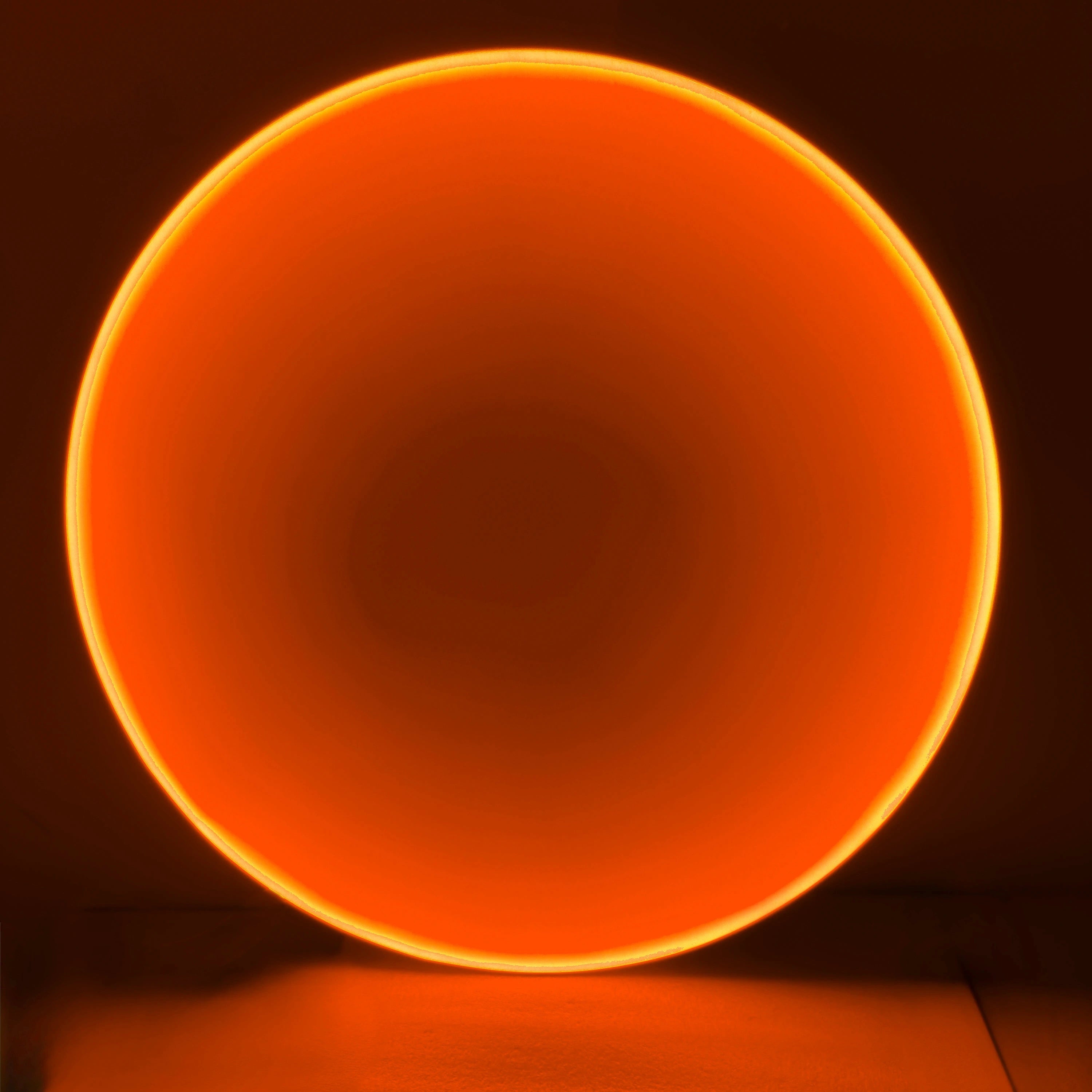 Silent Burn: Ember Orange Wall Art Interior Moderna