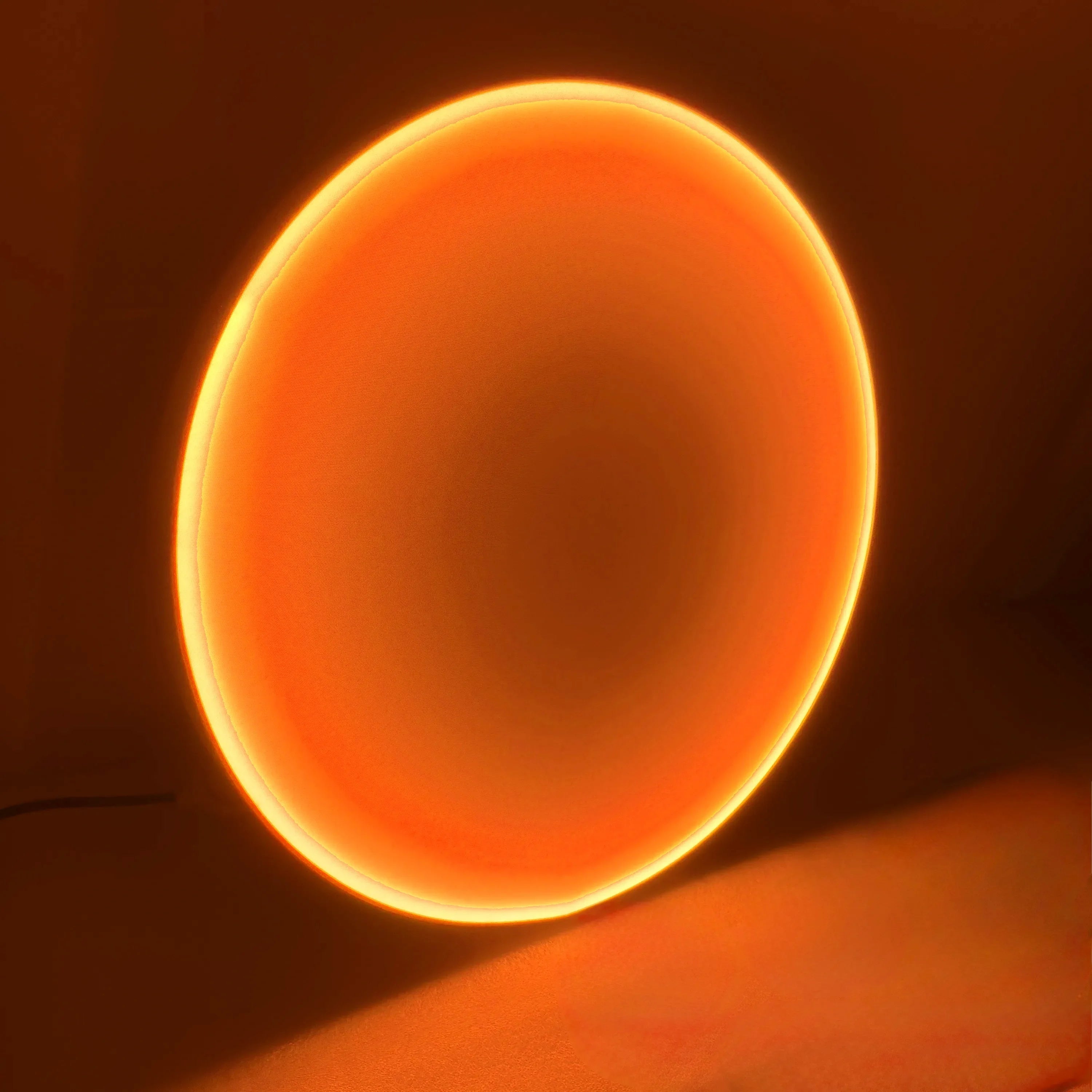 Silent Burn: Ember Orange Wall Art Interior Moderna