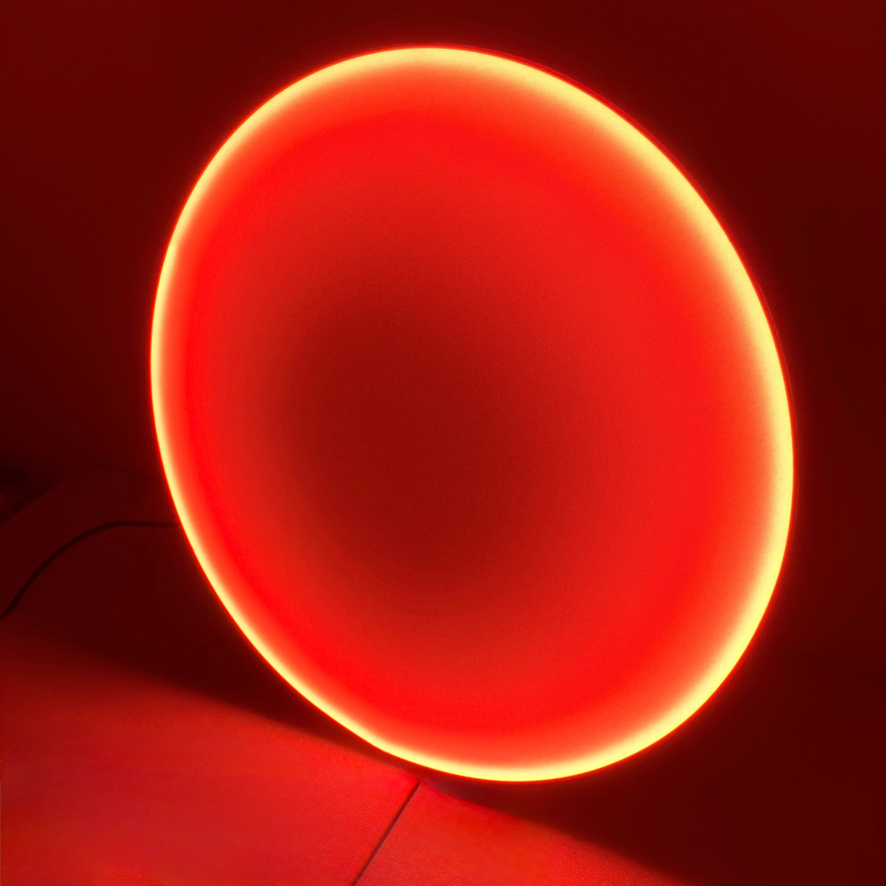 Silent Burn: Ember Orange Wall Art Interior Moderna