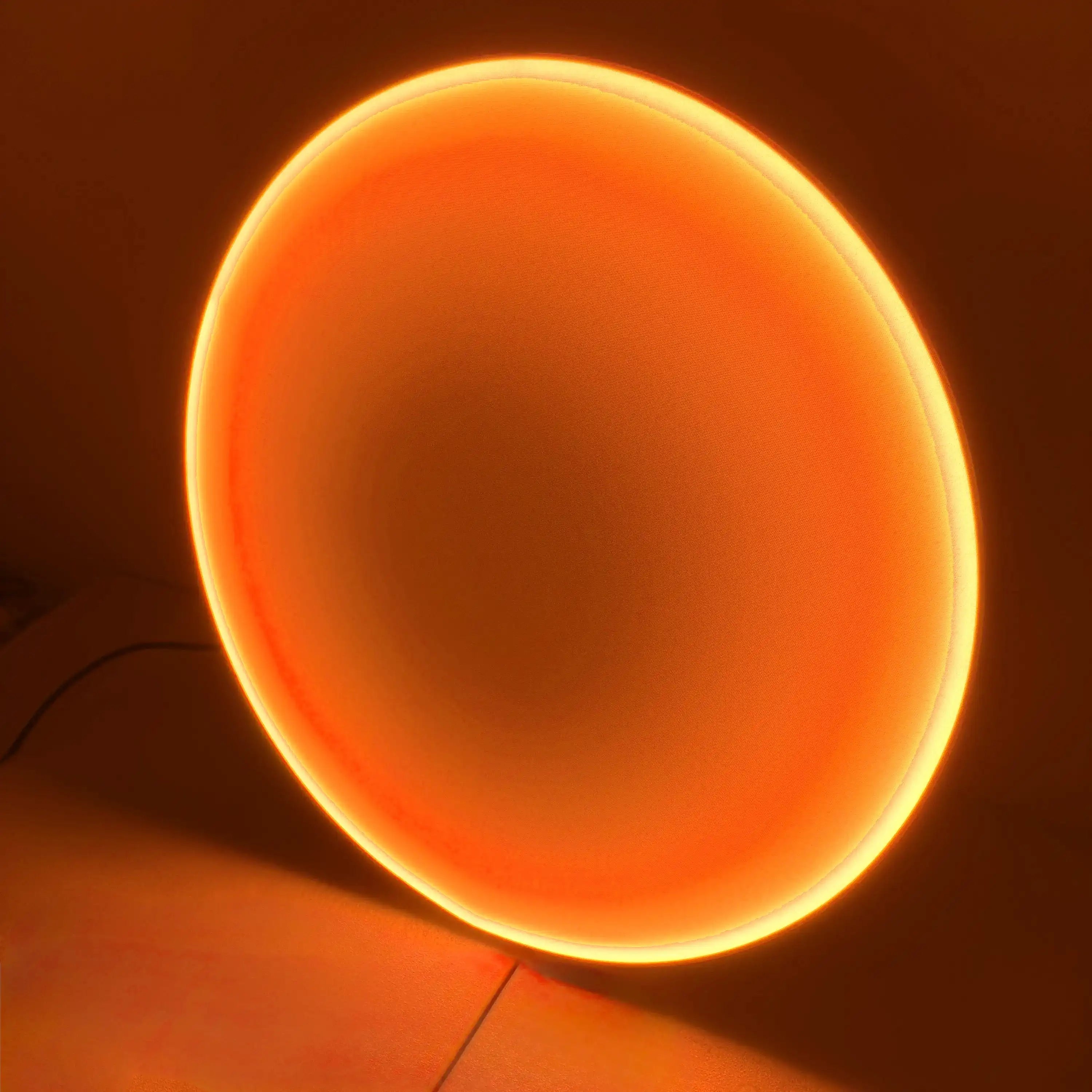 Silent Burn: Ember Orange Wall Art Interior Moderna