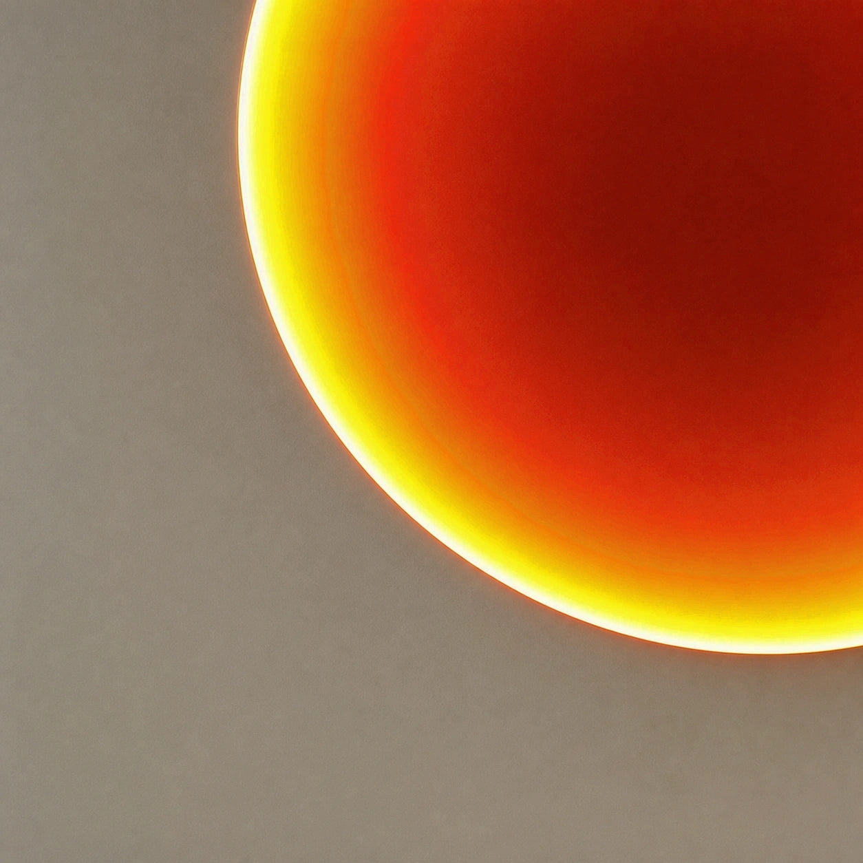 Silent Burn | Ember Orange Wall Art Interior Moderna