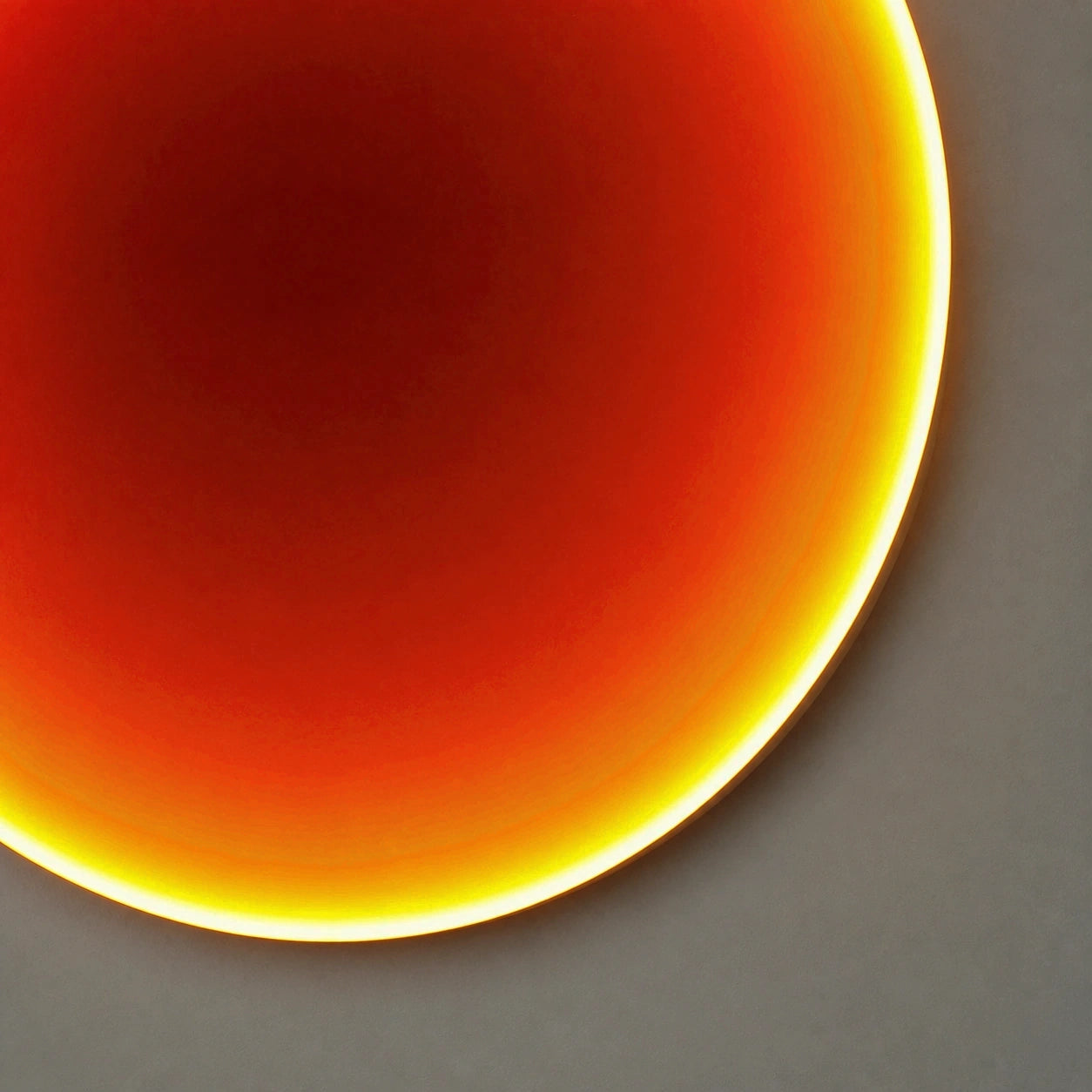 Silent Burn | Ember Orange Wall Art Interior Moderna