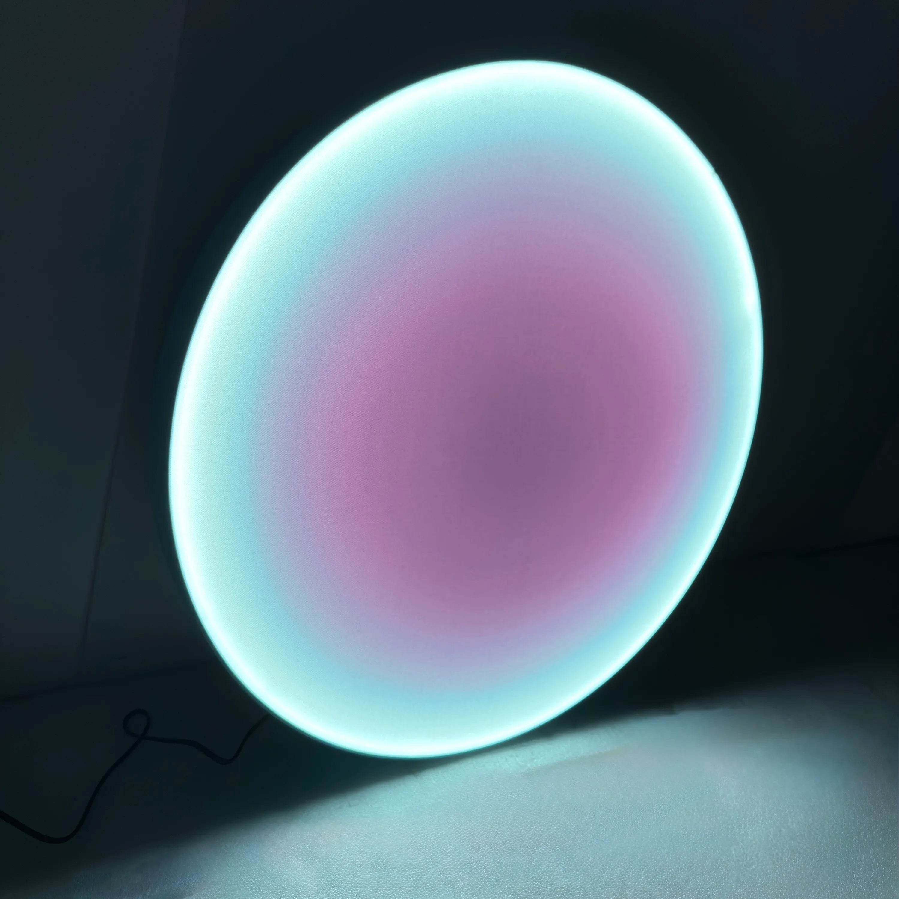 Silent Burn: Violet Mist Wall Art Interior Moderna