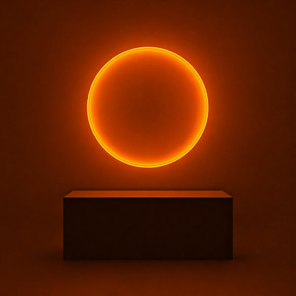 Silent Burn | Ember Orange Wall Art Interior Moderna