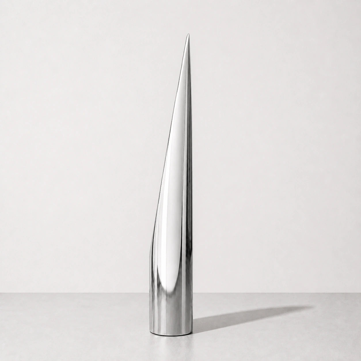Silver Lipstick Mirror, right profile — Interior Moderna