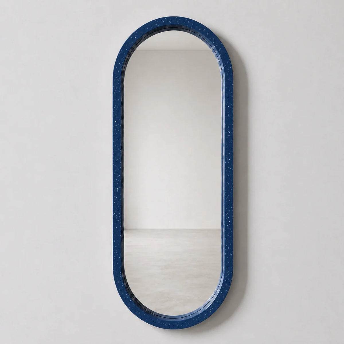 The Pill Mirror | Speckled Blue Mirror Interior Moderna