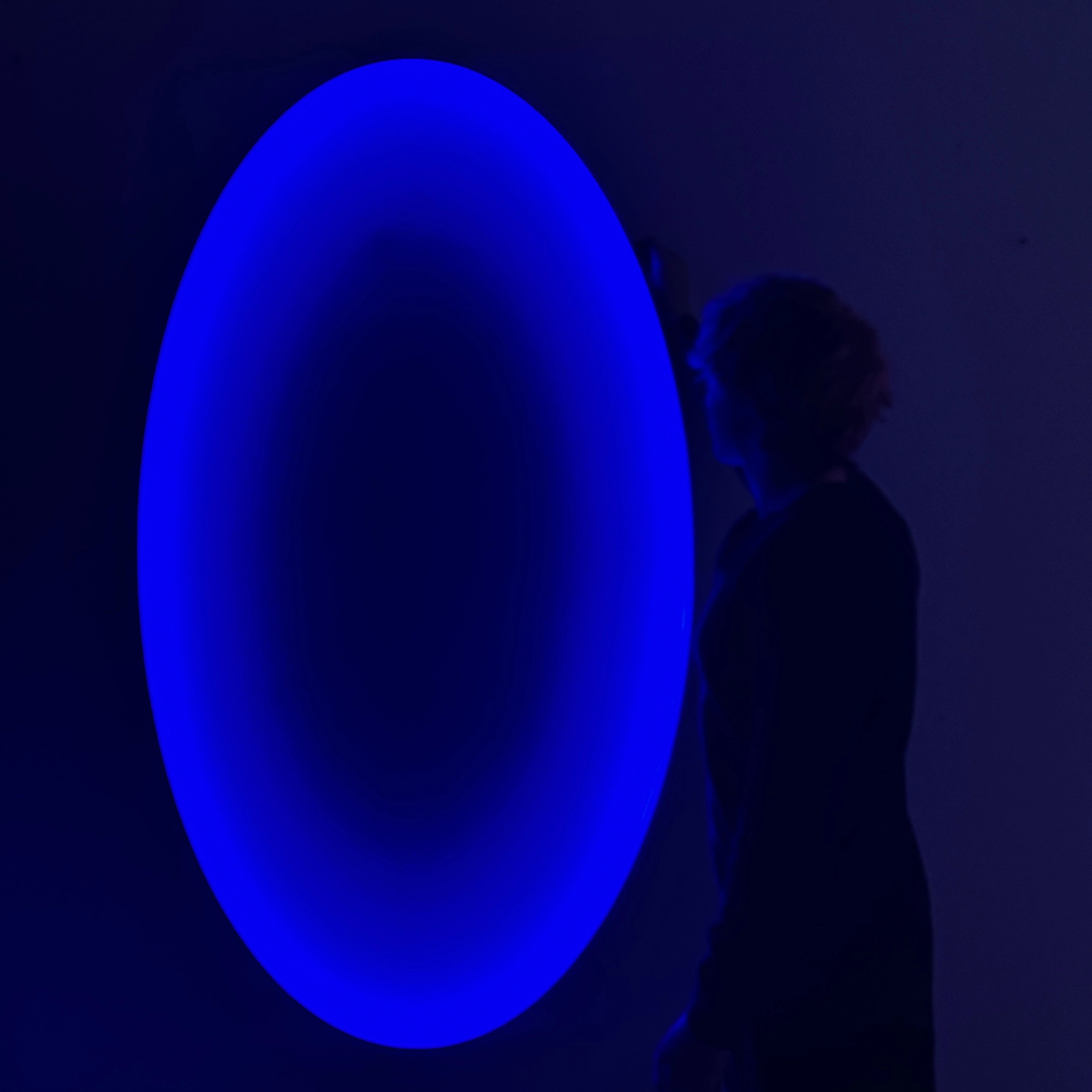 Threshold of Maybe | Cobalt Void Wall Art Interior Moderna