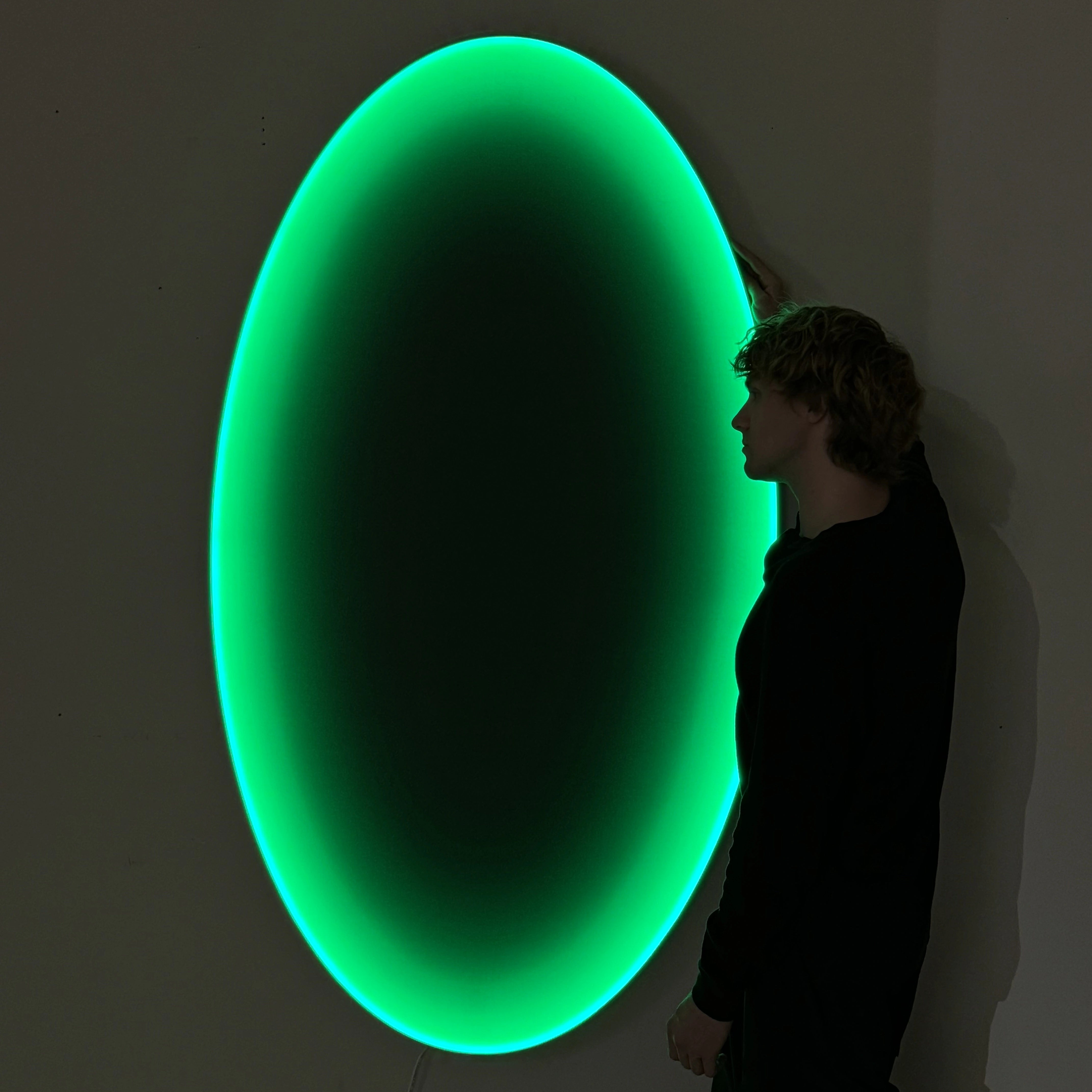 Threshold of Maybe | Liminal Green Wall Art Interior Moderna