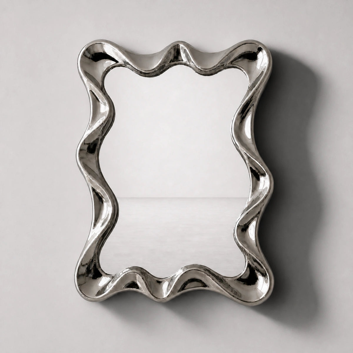 Tidal Mirror | Chrome Mirror Interior Moderna