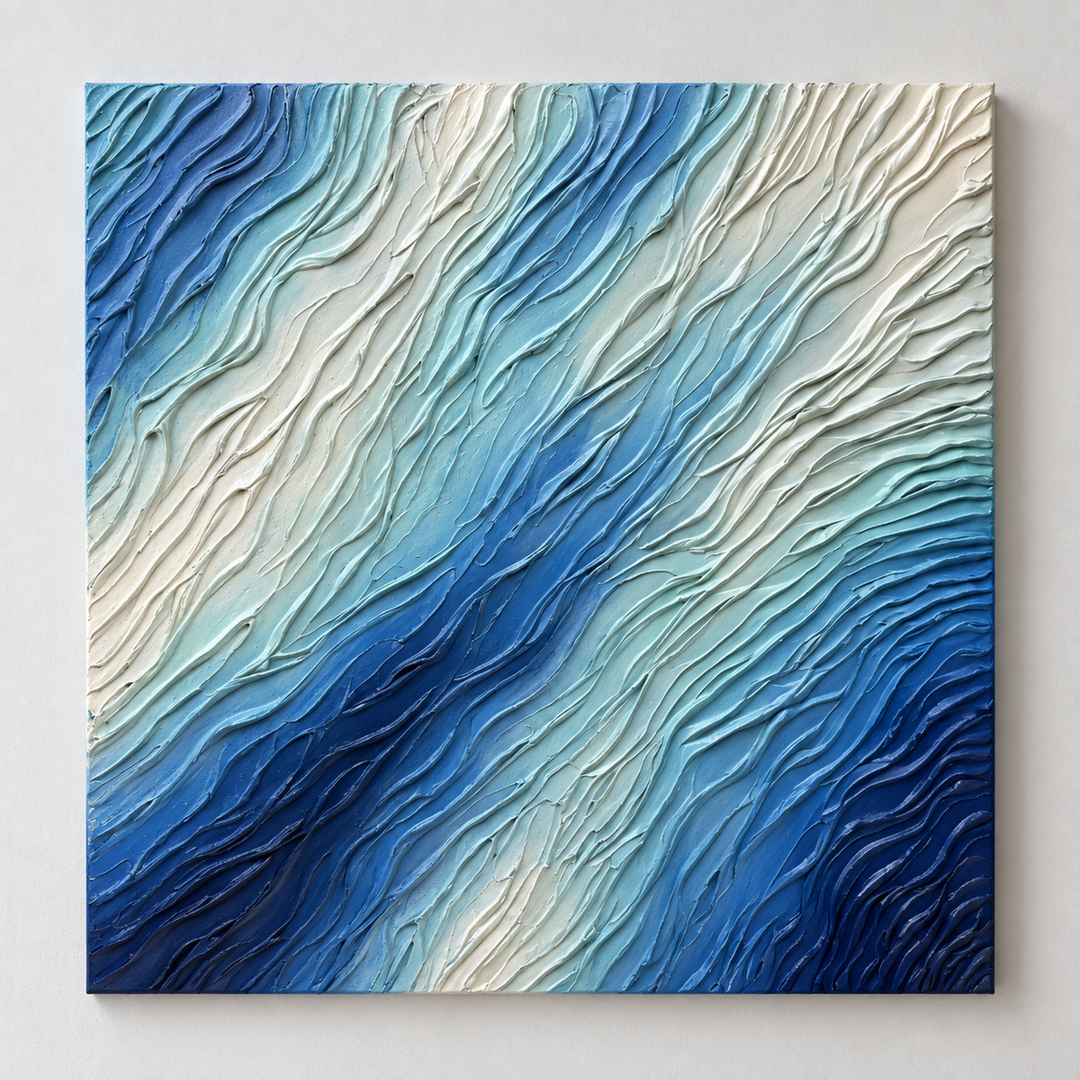 Tidal Veil Wall Art Interior Moderna New