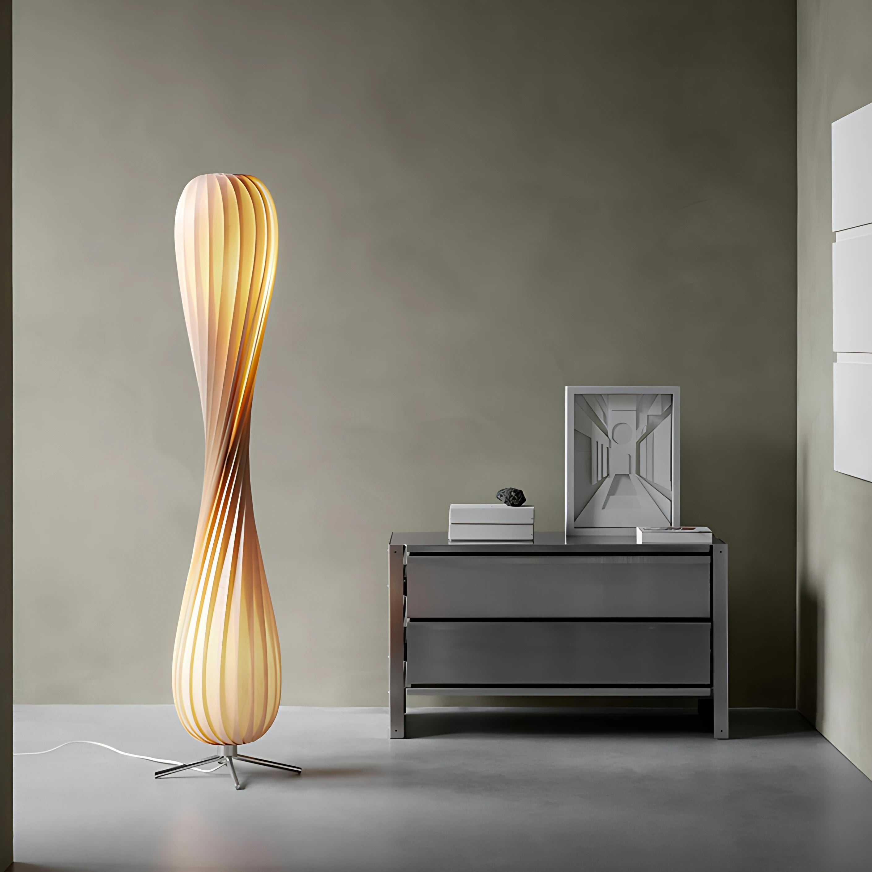 Ozawa Twisted Bamboo Lamp Lamp Interior Moderna Large