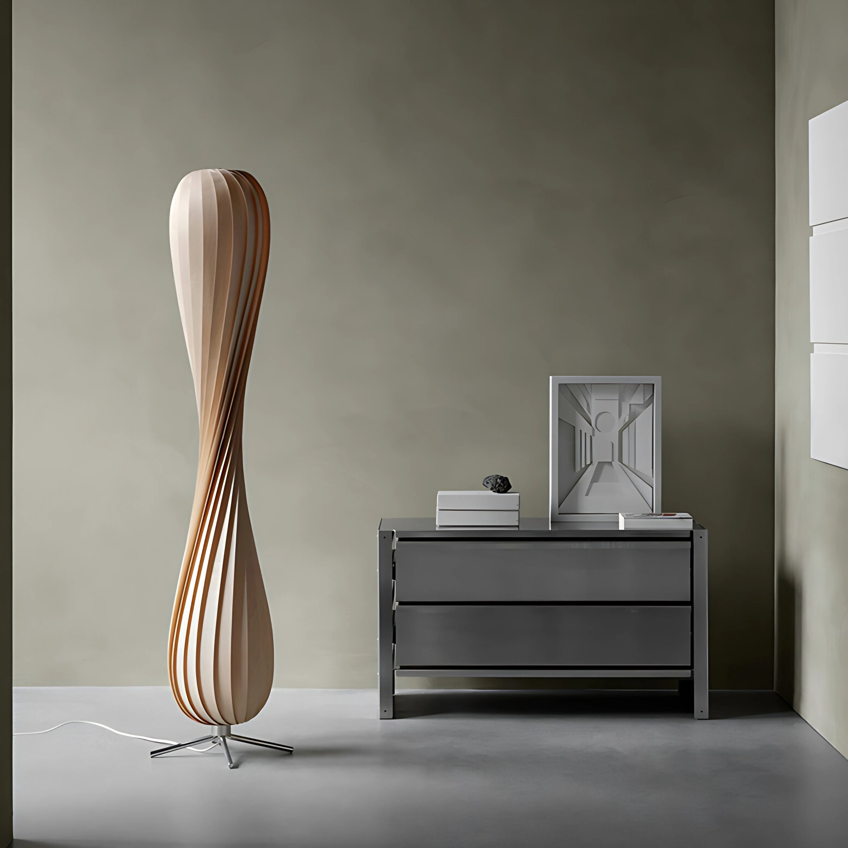Ozawa Twisted Bamboo Lamp Lamp Interior Moderna