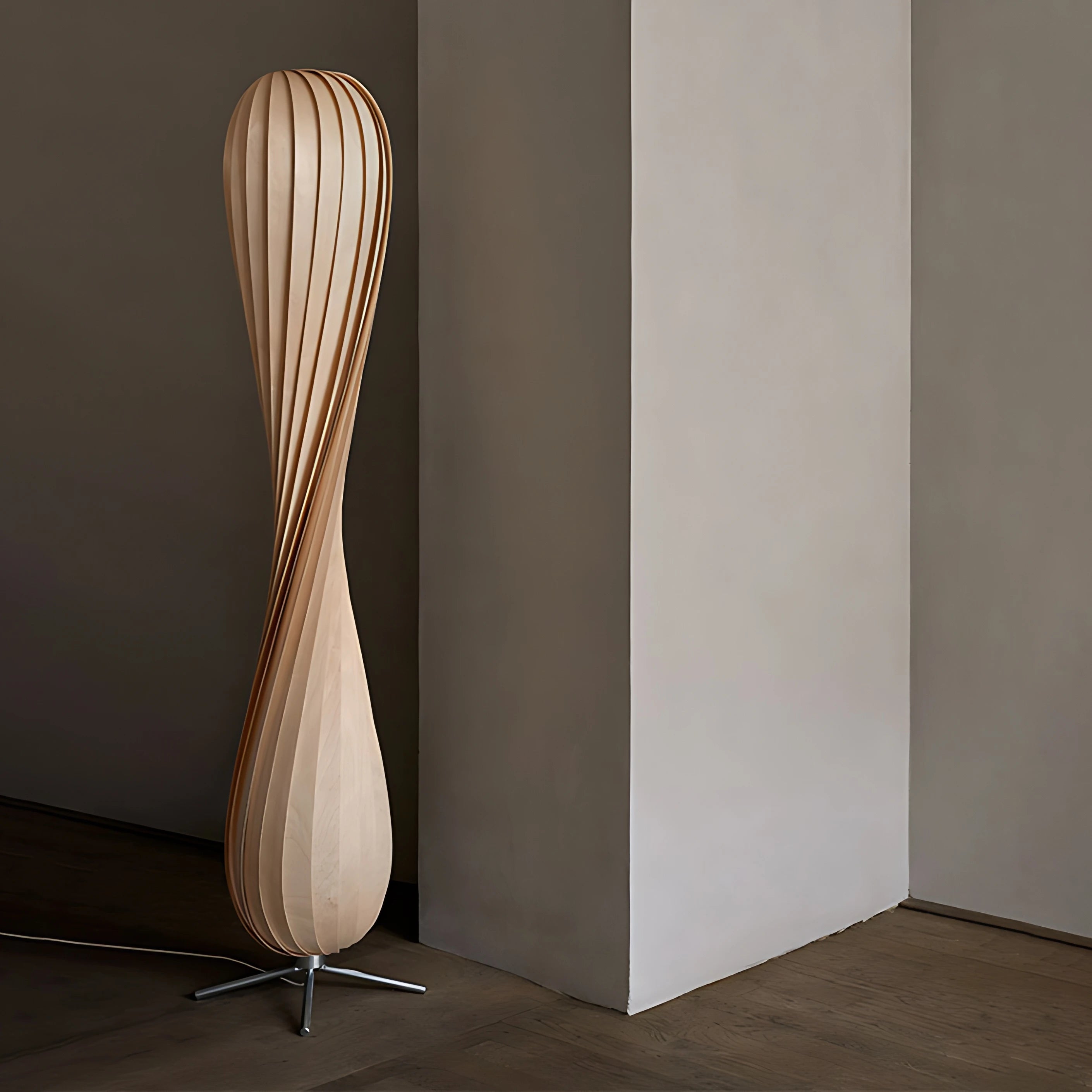 Ozawa Twisted Bamboo Lamp Lamp Interior Moderna