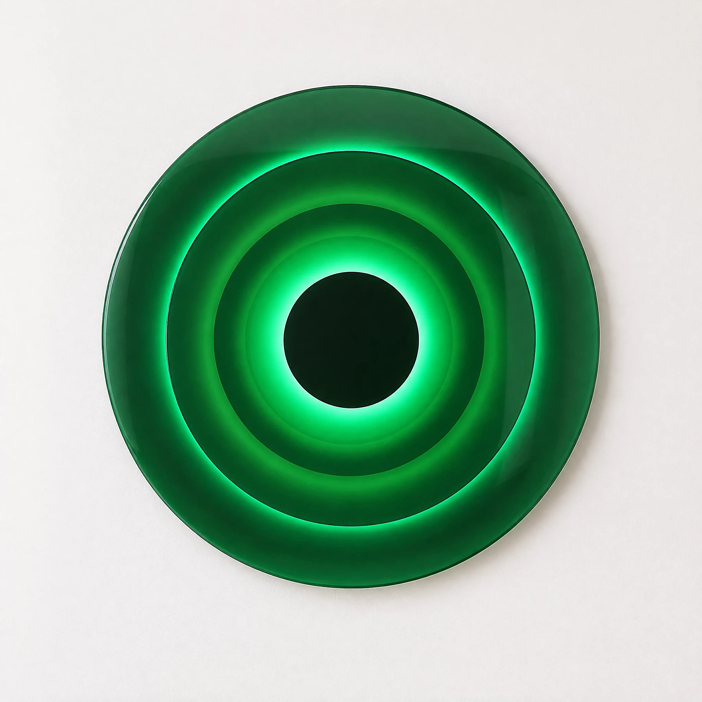 Triple Eclipse Radiance | Verdant Halo Wall Art Interior Moderna