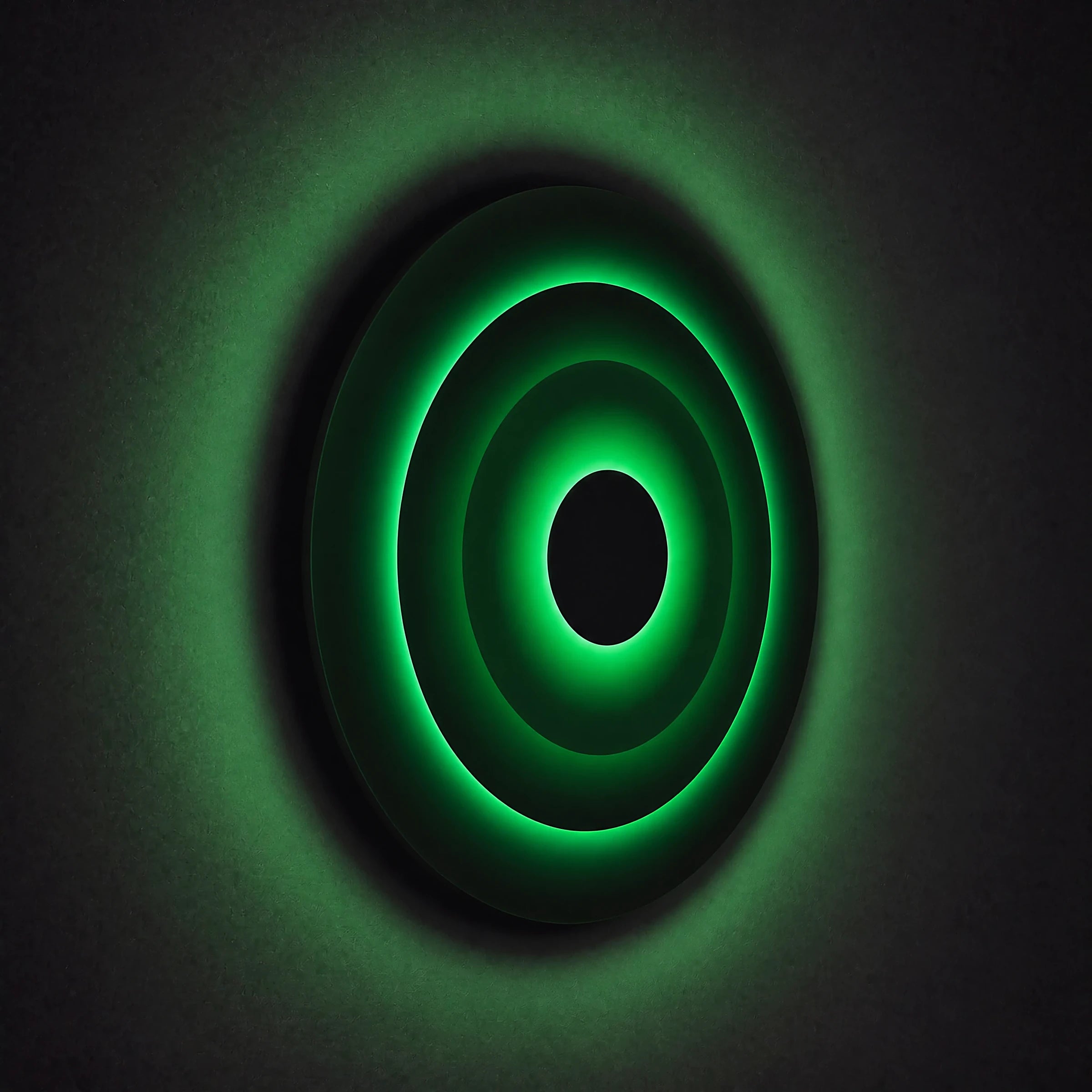 Triple Eclipse Radiance | Verdant Halo Wall Art Interior Moderna