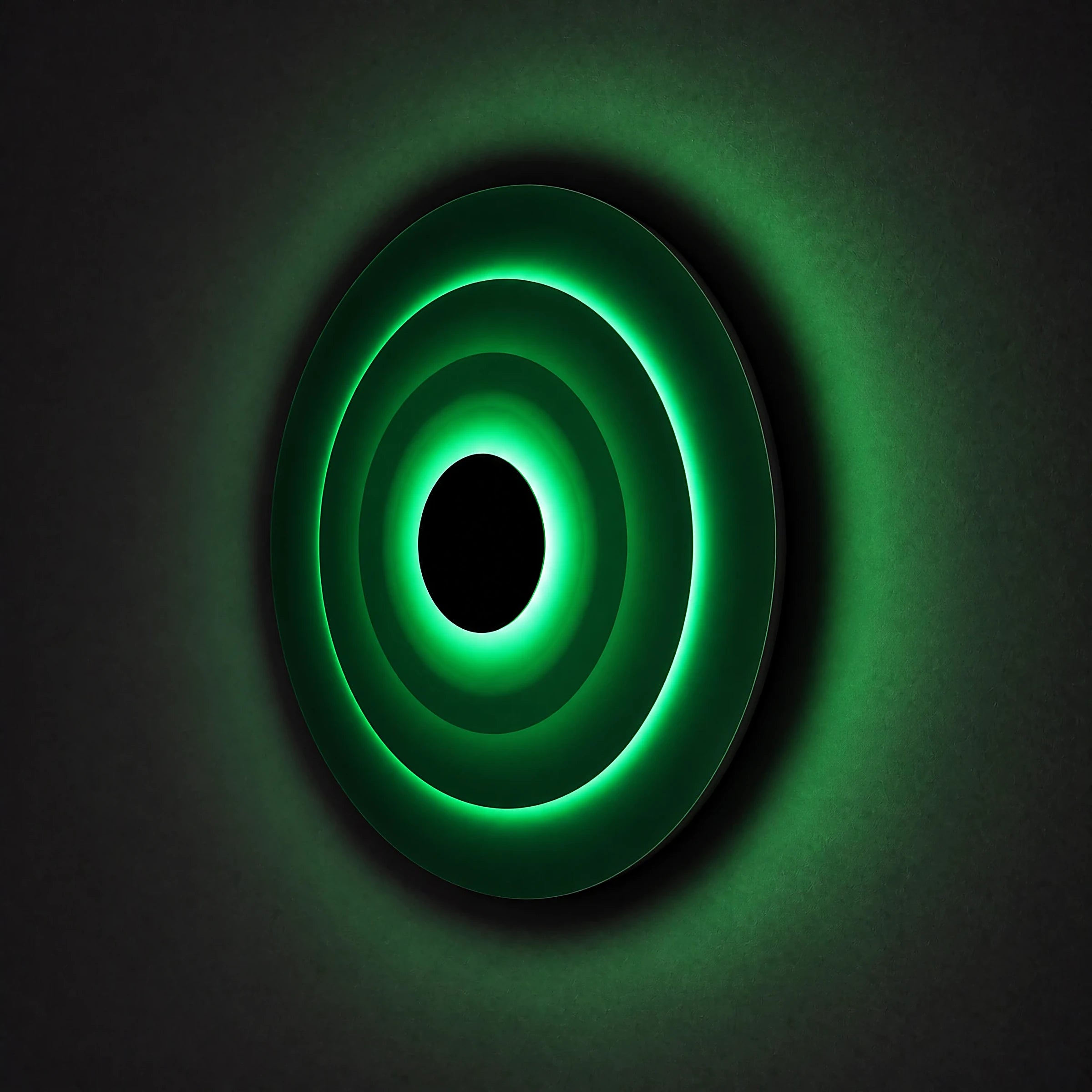 Triple Eclipse Radiance | Verdant Halo Wall Art Interior Moderna