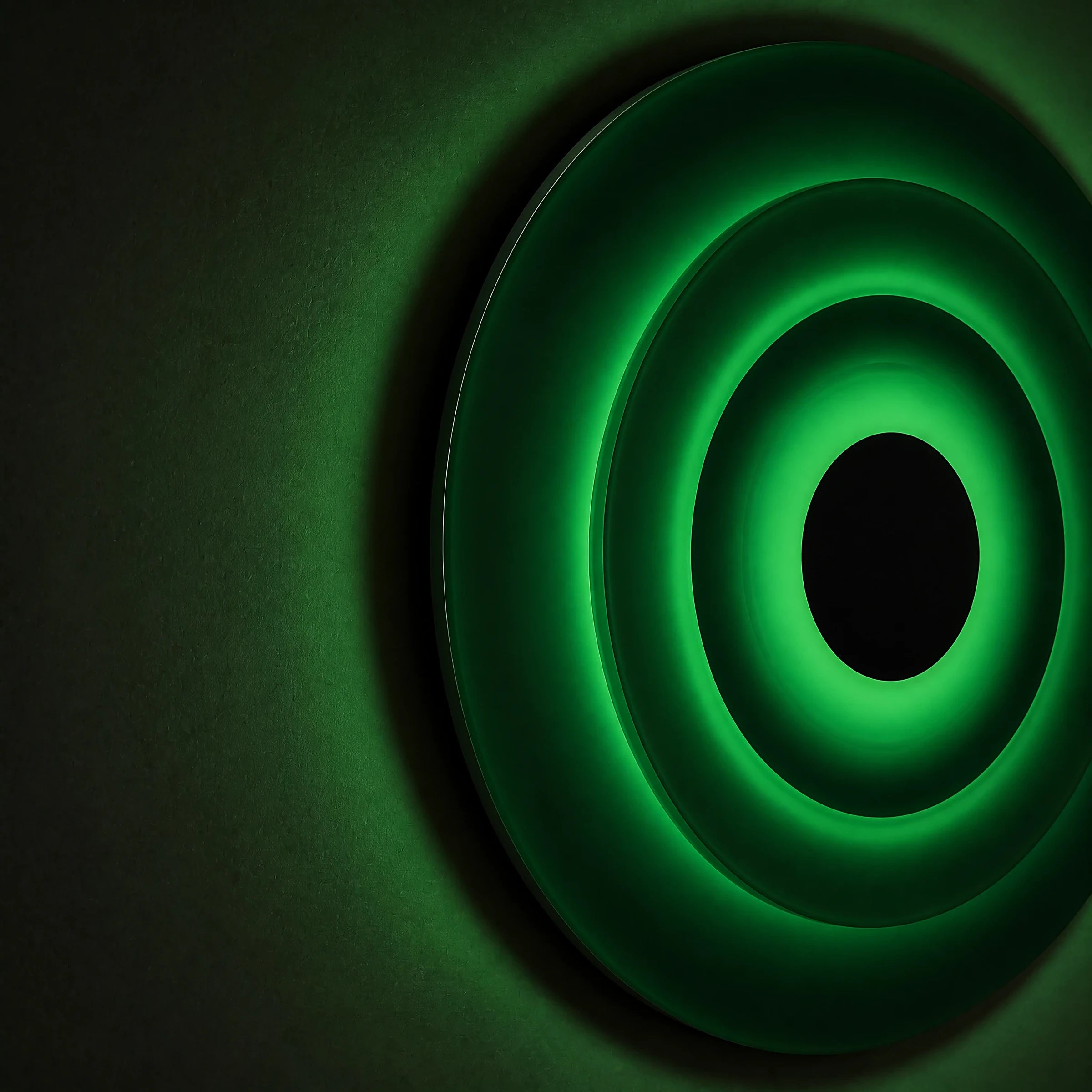 Triple Eclipse Radiance | Verdant Halo Wall Art Interior Moderna