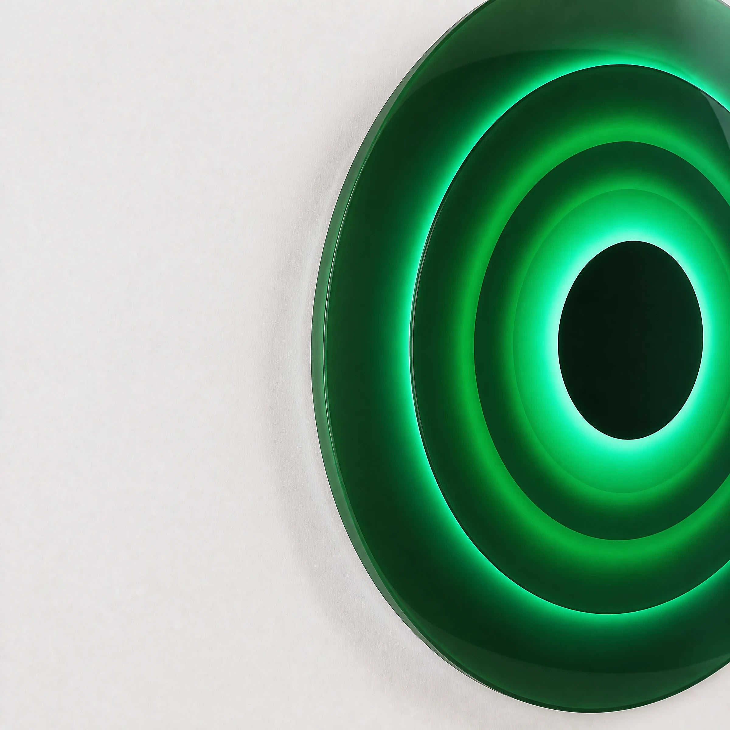 Triple Eclipse Radiance | Verdant Halo Wall Art Interior Moderna