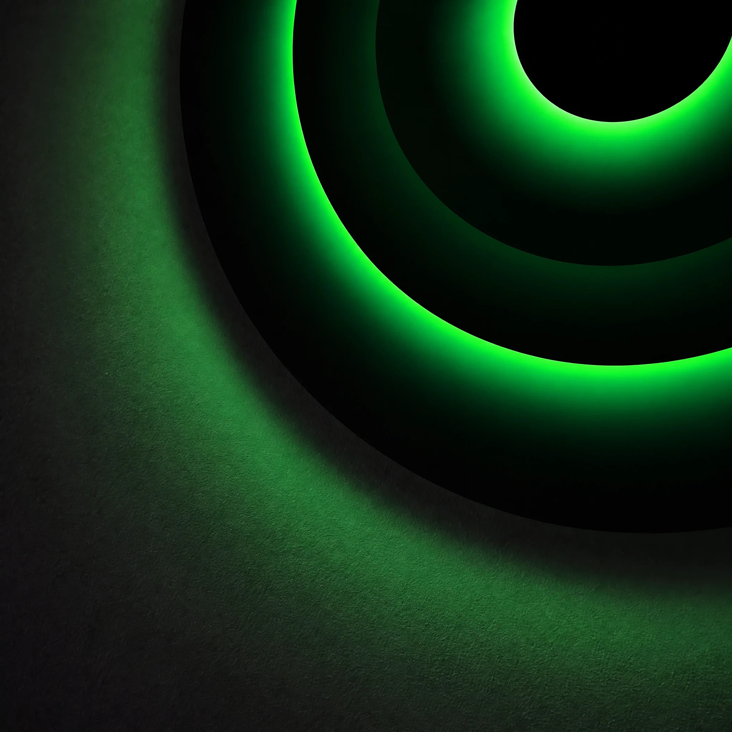 Triple Eclipse Radiance | Verdant Halo Wall Art Interior Moderna