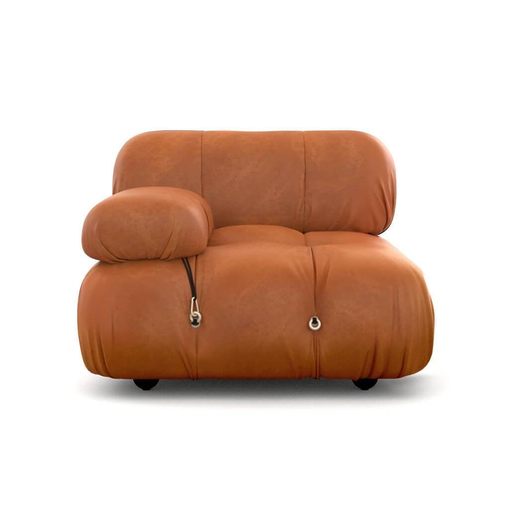 Mario Bellini Combination A Sofa Interior Moderna Tan Vintage Leather  