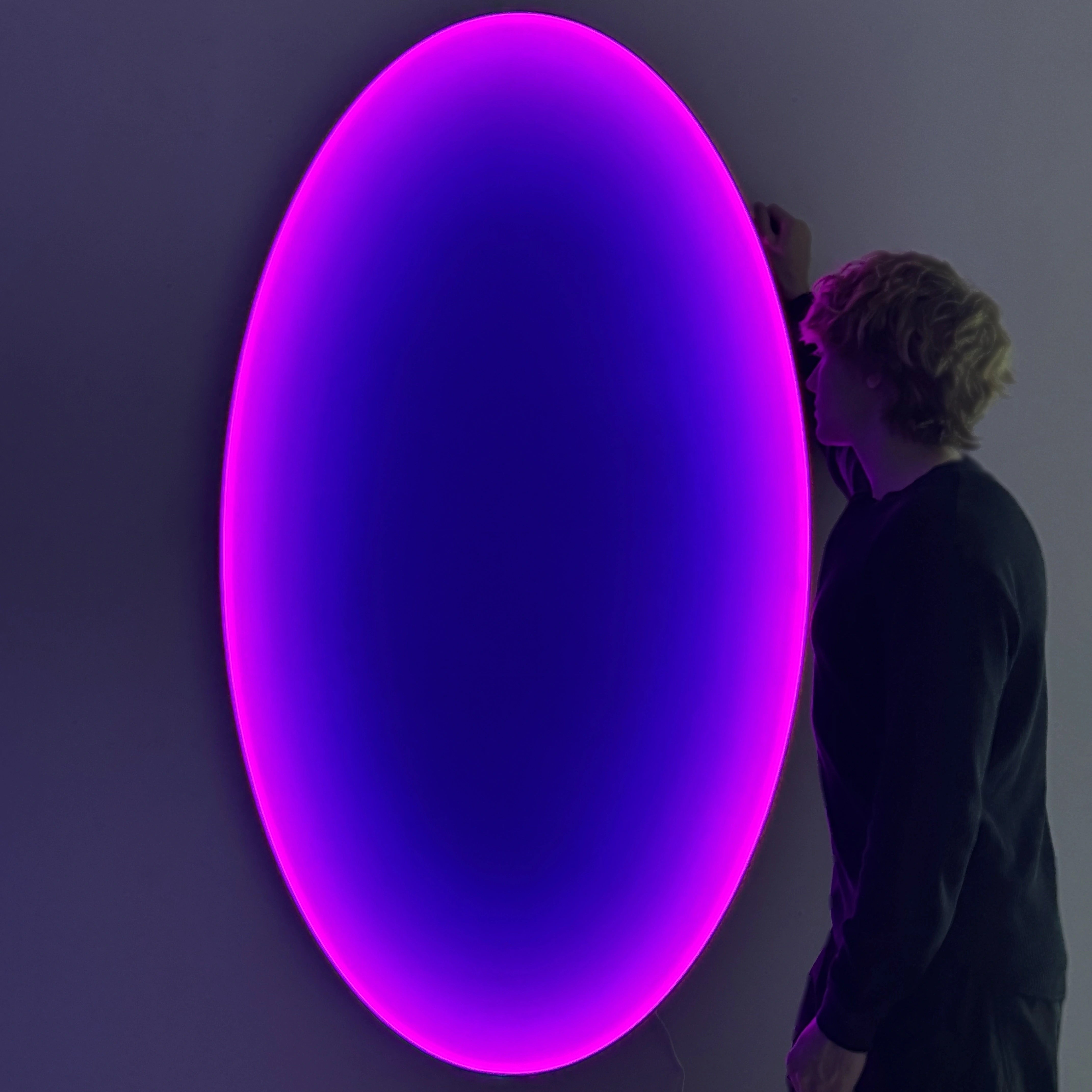 Threshold of Maybe | Dusk Magenta Wall Art Interior Moderna