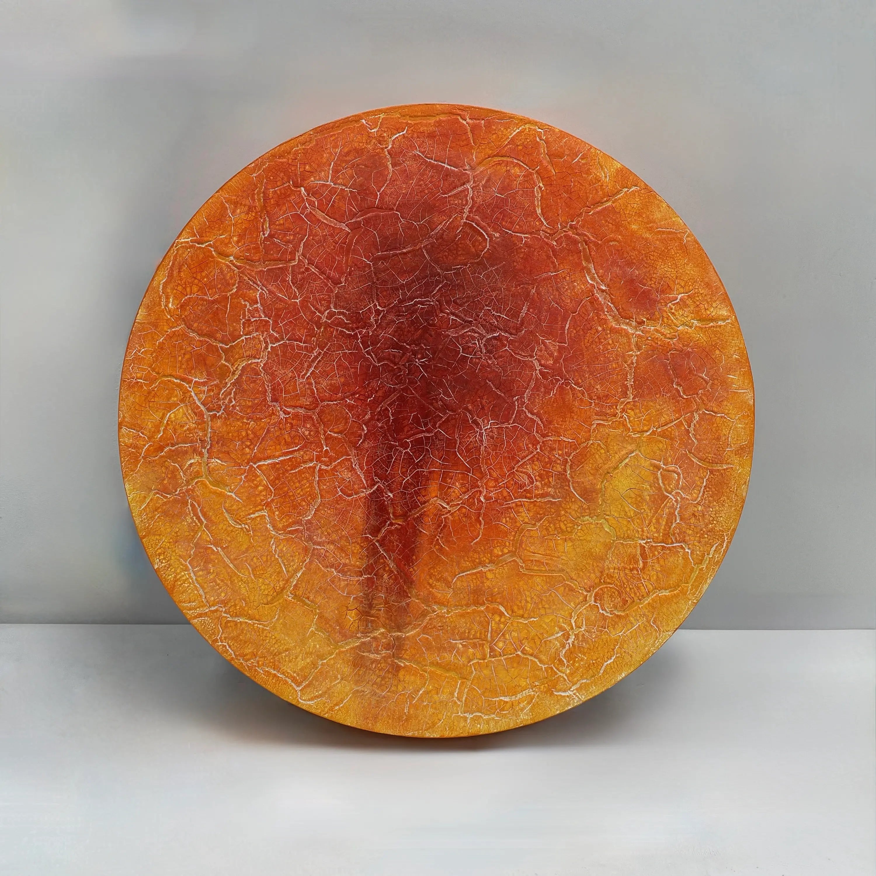 Where Matter Breaks | Ember Rupture Wall Art Jianzhi