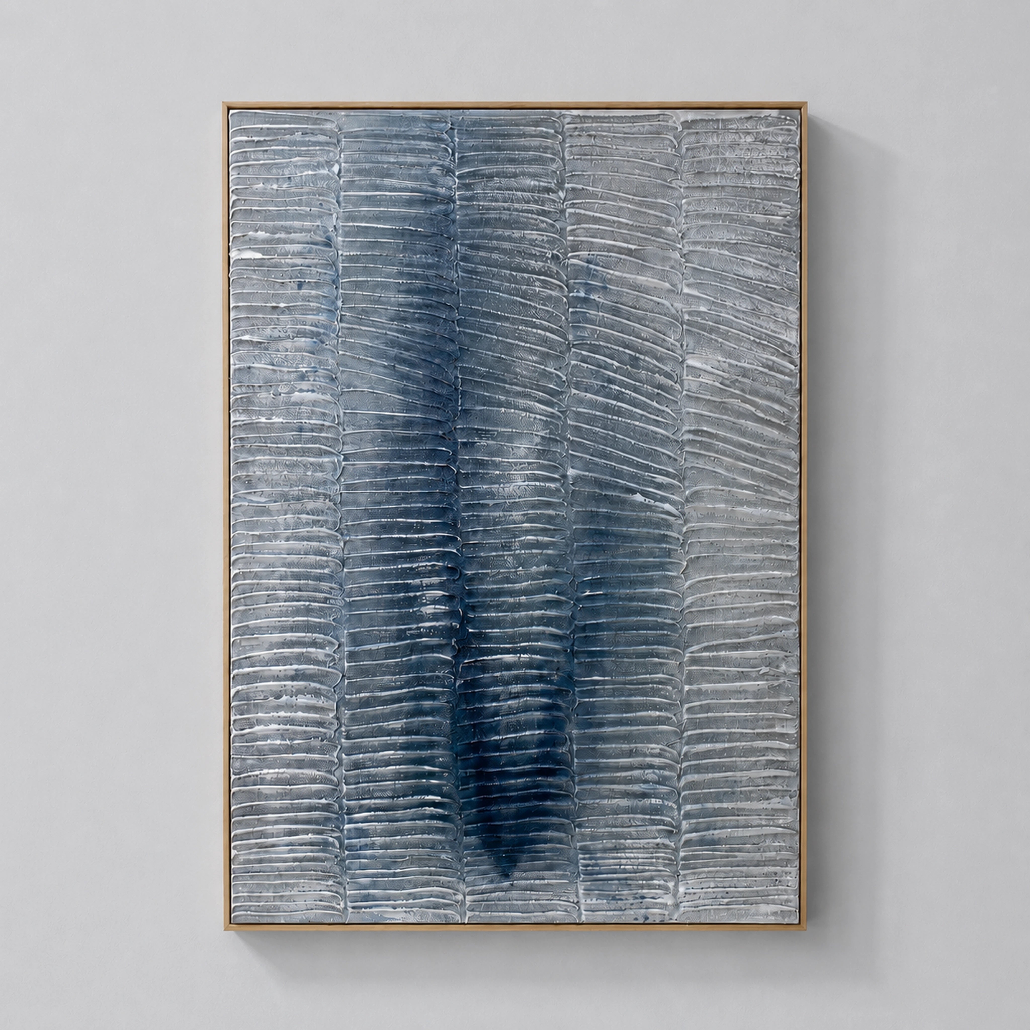 Whitewash Waves Wall Art Interior Moderna