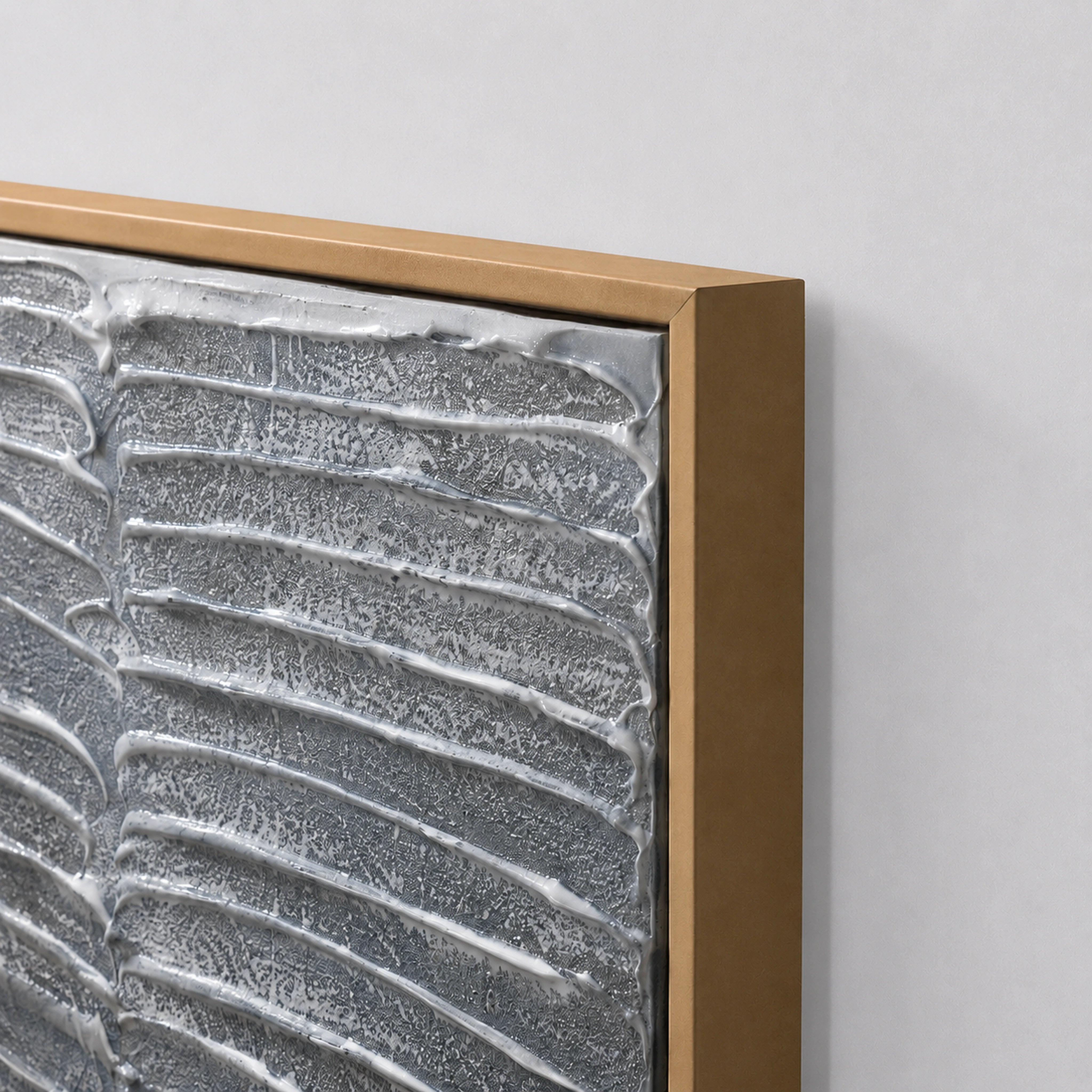Whitewash Waves Wall Art Interior Moderna