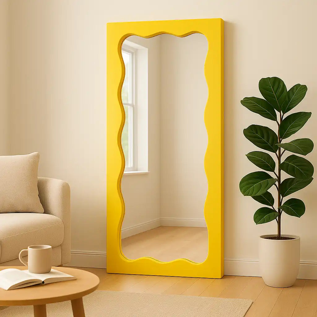 Wave Frame Mirror
