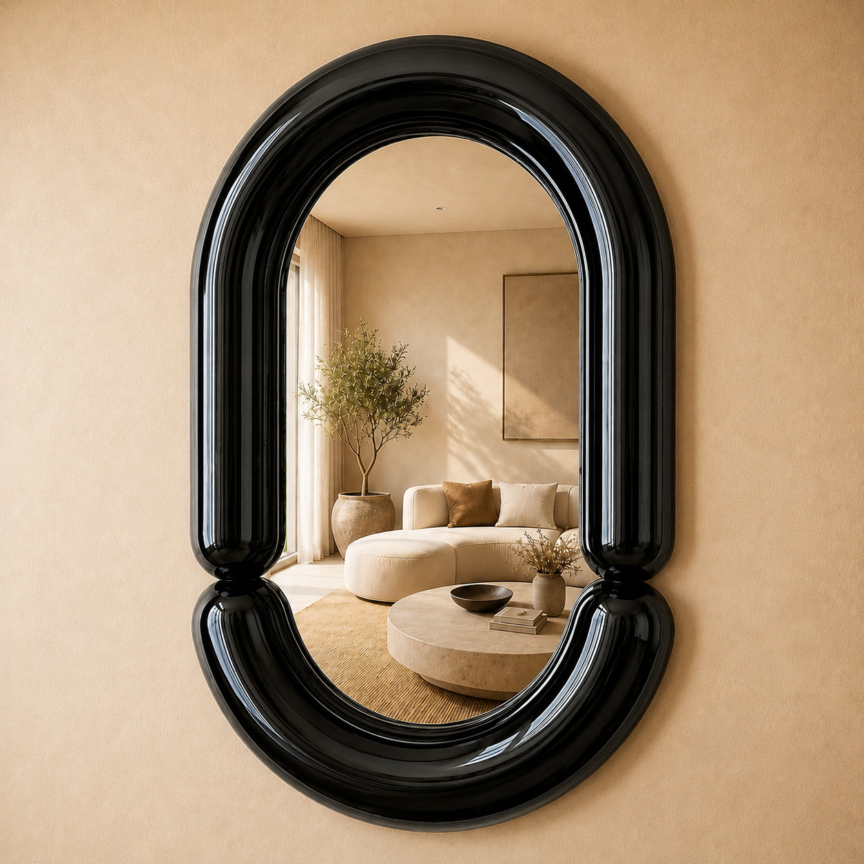 Zodiac Mirror Mirror Interior Moderna Small Black New