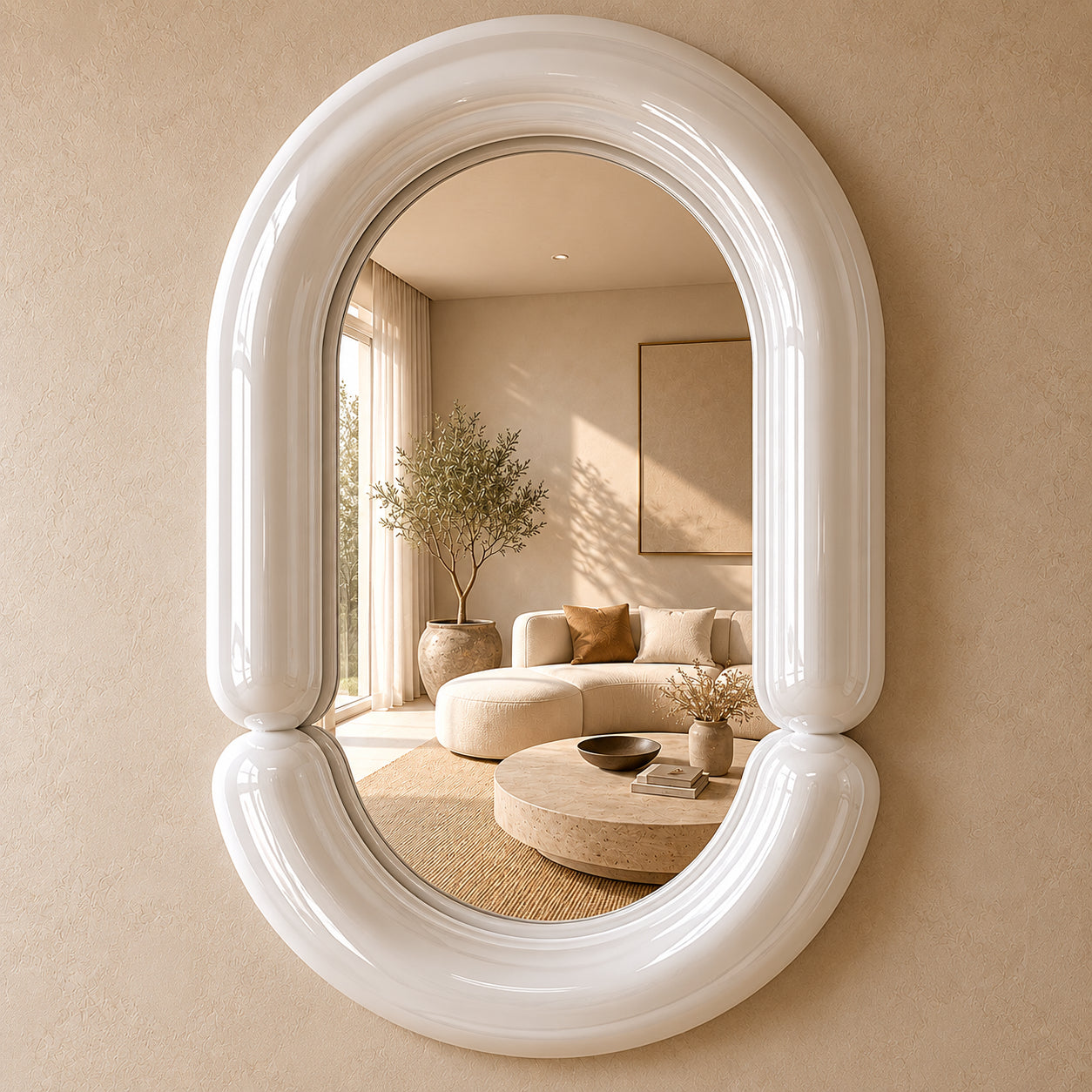 Zodiac Mirror Mirror Interior Moderna Small White New